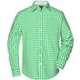 James&Nicholson Men´s Checked Shirt green/white