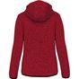 ProAct Veste capuche chinée femme red_melange