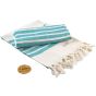 A&R Fouta Dalaman Hamamzz® White / Petrol