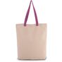 Kimood Sac shopping à soufflet avec poignées contrastées natural/radiant_orchid