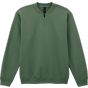 Gildan Softstyle Midweight Adult Fleece 1/4 Zip Sweat vert militaire