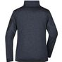 James&Nicholson Ladies´ Knitted Fleece Jacket dark_grey_melange/silver