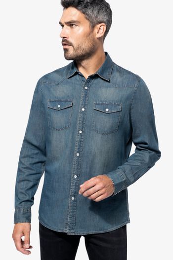 Image produit Chemise denim manches longues homme