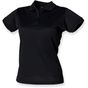 Henbury Ladies Coolplus Polo Shirt black