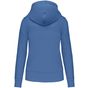 Kariban Sweat-shirt à capuche écoresponsable à fermeture zippée femme light_royal_blue