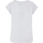 New Morning Studios Ladies regular extended shoulder tee white