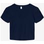 Bella Women's micro rib baby tee solid_navy_blend