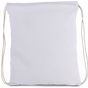 Kimood Petit sac à dos en coton bio avec cordelettes white