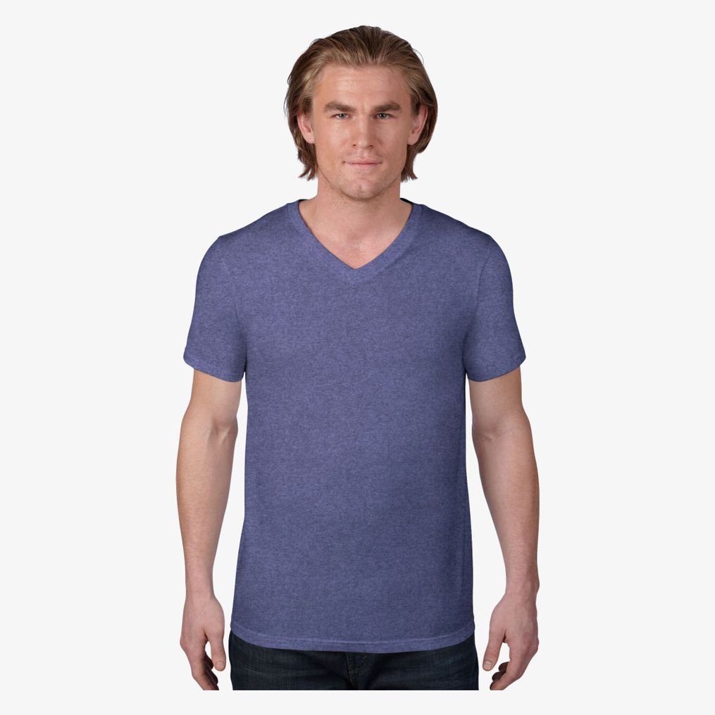 Adult Fashion V-Neck Tee anvil