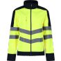 Regatta Men's Hi-Vis 3 Layer Softshell Reflective Work Jacket yellow/navy