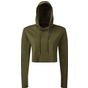 TriDri Sweat à capuche crop Tridri® pour femme olive