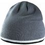 K-up Bonnet bande bicolore contrastée grey/white/black
