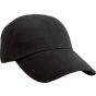 Result Junior heavy brushed cotton low profile cap black