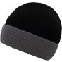Korntex Two-tone beanie Black / Grey