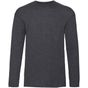 fruit of the loom Valueweight Long Sleeve T gris_fonce_chine