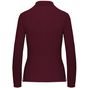 Kariban Polo manches longues femme wine