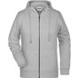 James&Nicholson Ladies´ Zip-Hoody grey_heather