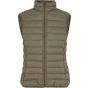 New Morning Studios Ladies light puffer vest olive
