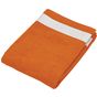 kariban Drap de plage velours KARIBAN 100 X 160 orange/white