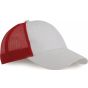 K-up Casquette Trucker - 6 panneaux white/red