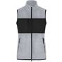 James&Nicholson Ladies´ Fleece Vest light_melange/black