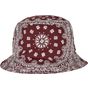 flexfit Bandana Print Bucket Hat cherry/white