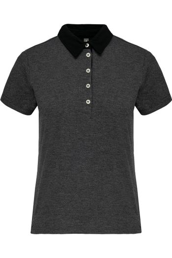 Image produit Polo jersey bicolore femme