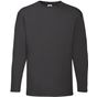 fruit of the loom Valueweight Long Sleeve T black
