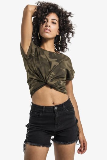 Image produit Ladies Camo Extended Shoulder Camo Tee