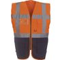 yoko Gilet multifonction haute visibilité hi_vis_orange/navy