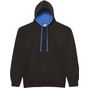 AWDis Just Hoods Varsity Hoodie jet_black/sapphire_blue