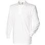 Front Row L/S Plain Rugby Shirt white