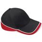 Beechfield Casquette de compétition Teamwear black/classic_red/white