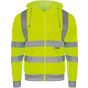 Korntex Hi-Vis workwear hooded sweat-jacket galway Signal yellow