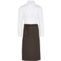 SG Accessories - Bistro Rome - Medium Length Bistro Apron with Pocket brown