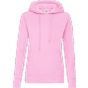 fruit of the loom Ladies classic hooded sweat light pink