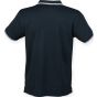 Henbury Men's coolplus tipped polo shirt navy/white