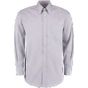 Kustom Kit Premium Oxford Shirt Long Sleeve Silver grey