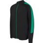Finden+Hales Adults' knitted tracksuit top black/emerald