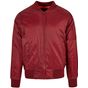 Build Your Brand Bomber Jacket burgundy
