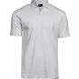 tee jays Luxury stretch v-neck polo - white - M