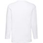 fruit of the loom Valueweight Long Sleeve T blanc