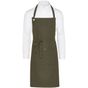 SG Accessories - Bistro Provence - Eyelet Bib Apron with Pocket olive