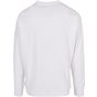 Build Your Brand Oversized Cut On Sleeve Longsleeve white