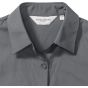 Russell Chemise en Popeline Polyester/Coton classique courtes allongées Femme convoy_grey