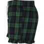 SF Clothing Women´s tartan frill lounge shorts navy_green_check