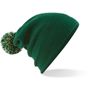 Beechfield Bonnet Snowstar® bottle_green/off_white