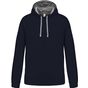 Kariban sweat-shirt capuche contrastée femme navy/fine_grey