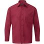 Premier Chemise popeline à manches longues pour homme burgundy