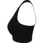 Tombo Ladies' seamless crop top black